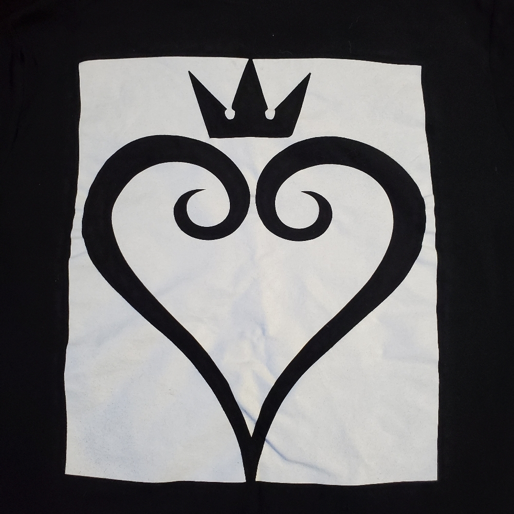 DISNEY Kingdom Hearts black graphic short sleeve top sz.Med - Picture 2 of 5